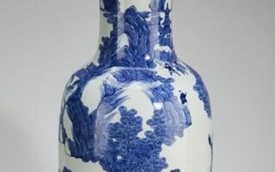 Chinese baluster vase with scholars and attendants