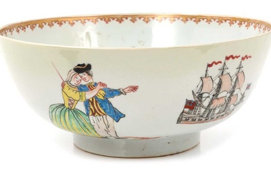 Chinese export ‘Sailors Farewell’ bowl, circa 1780
