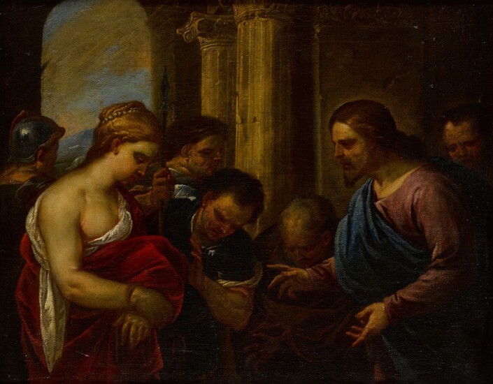 Christ and the Adulteress, Luca Giordano, called Fa Presto