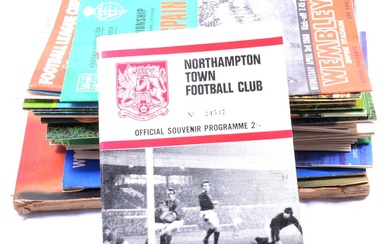 Collection of football and rugby union programmes.