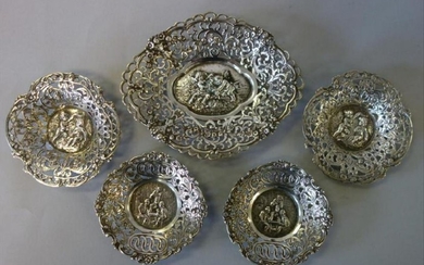 Continental Silver Nut / Candy Dishes
