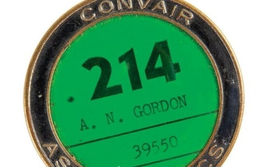 Convair Astronautics Cape Canaveral Employee Badge