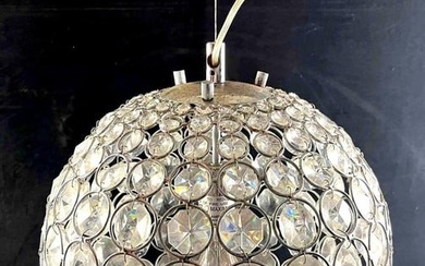 Crystal Chandelier Hanging Faux Crystal Sphere