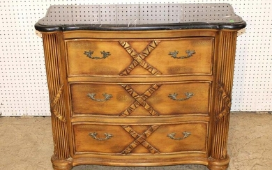 Cultured marble top 3 drawer decorator chest