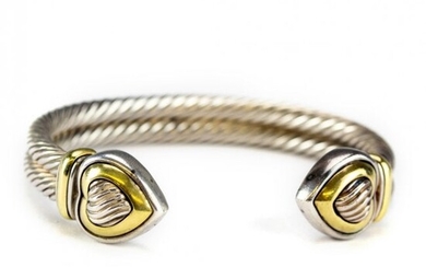 David Yurman 18k Gold & Sterling Silver Bracelet