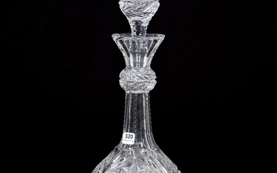 Decanter, American Brilliant Cut Glass, Mary Pattern