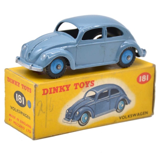 Dinky Toys die-cast model ref 181 Volkswagen Beetle