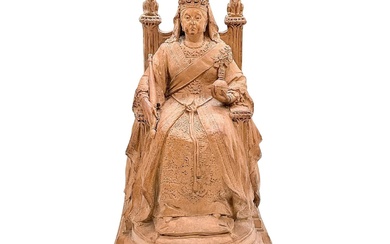 Doulton Lambeth Stoneware Queen Victoria Figure