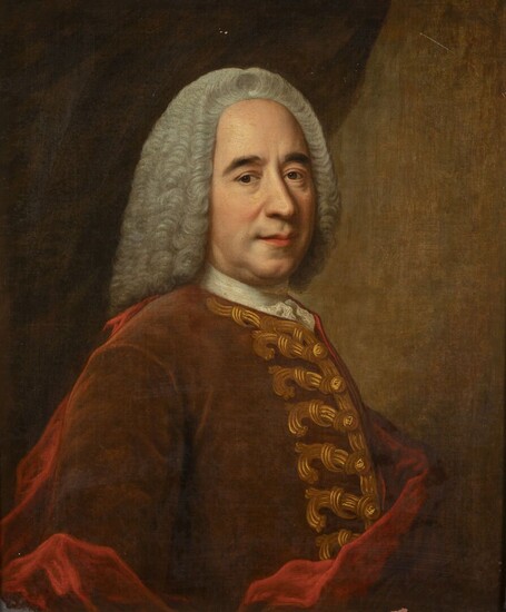 ÉCOLE FRANÇAISE DU XVIIIe SIÈCLE Portrait présumé de Monsieur de Lorimier d'Étoges Huile sur toile...