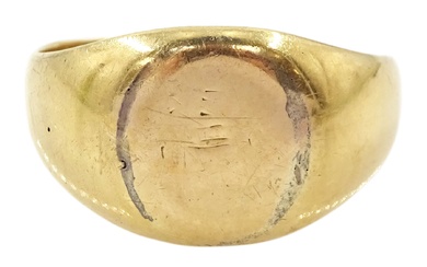 Early 20th century gold signet ring