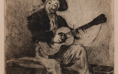 Édouard Manet (1832-1883) Le Chanteur espagnol,... - Lot 120 - Ader