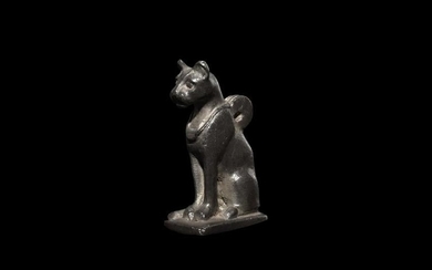 Egyptian Silver Cat Pendant