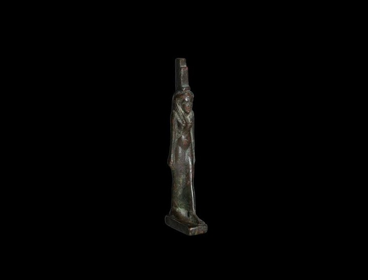 Egyptian Striding Isis Statuette