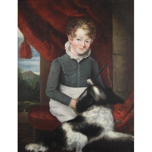English School (early 19th century) Portrait of a Young Gent...