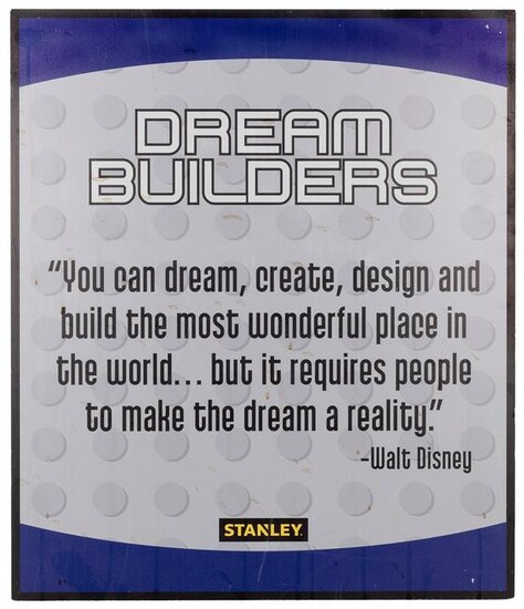 Epcot “Dream Builders” Walt Disney Quote