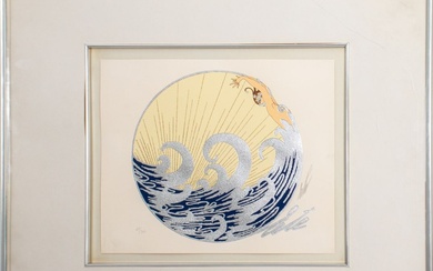 Erte "The Wave" Serigraph on Paper