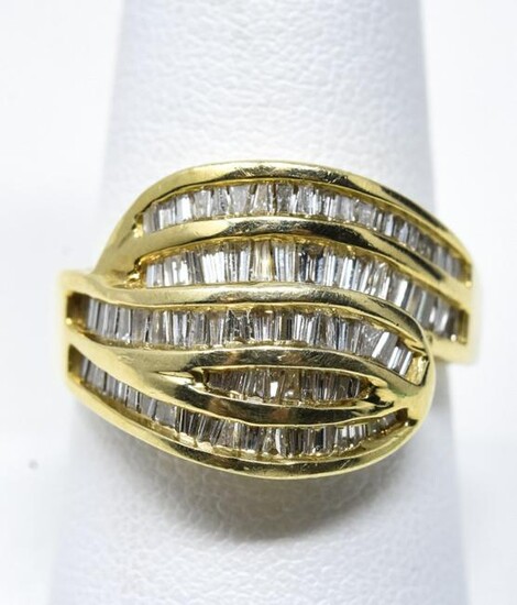 Estate 14k Yellow Gold 1+ Carat Diamond Ring