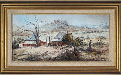 Fay Joseph (1939 - ) - Winter Morning Down the Tumbarumba Road, Snowy Mountains, 1977 36 x 75 cm (frame: 58 x 96 x 5 cm)