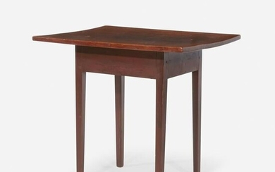 Federal red-painted side table, circa 1800