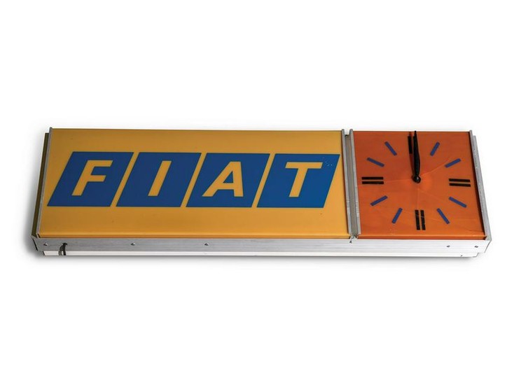 Fiat Clock Sign