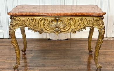 Fine Regence Style Giltwood Salon Table