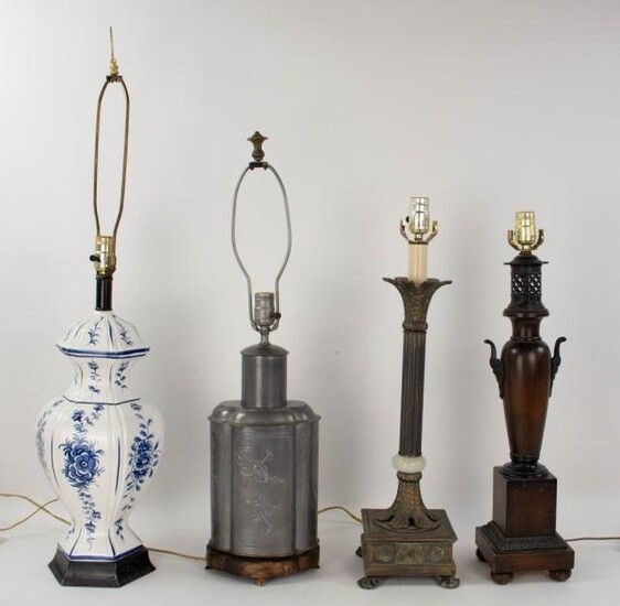 Four Decorator Table Lamps