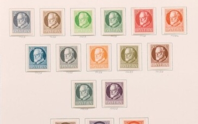 Four albums of postage stamps, 1 of old...