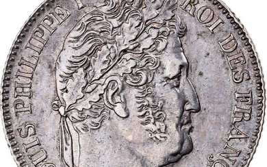 France, Louis-Philippe I, Franc, 1847, Paris, Silver, AU(55-58), Gadoury:453
