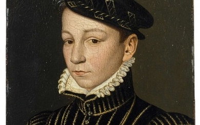 François Clouet et atelier Tours, avant 1520 - Paris, 1572 Portrait du roi Charles IX
