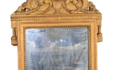 French Louis XVI carved mirror