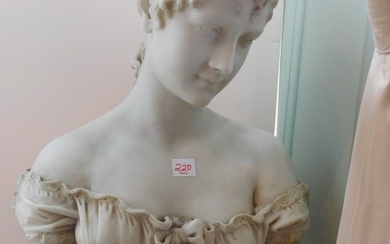 Gail Lapini marble bust sculpture