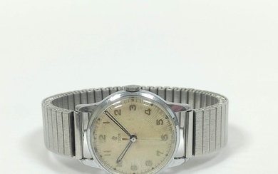 Gents' Tudor watch, centre seconds, with chrome case and bra...