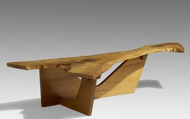 George Nakashima, Rare Sled-Shaped coffee table