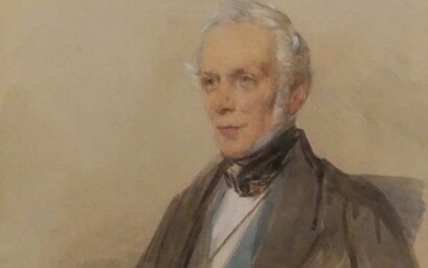 George Richmond RA (28 March 1809 – 19 March 1896) Portrait of Samuel Evans watercolour, 34 x