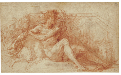 Girolamo Francesco Mazzola, il Parmigianino (Parma 1503-1540 Casalmaggiore), Daniel in the lions' den