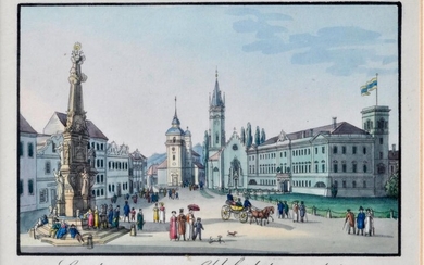 Graphic '' Schloßplatz in Töplitz ''