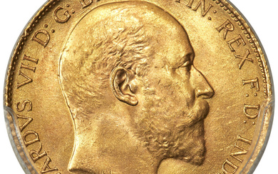 Great Britain: , Edward VII gold 1/2 Sovereign 1902 MS65 PCGS,...