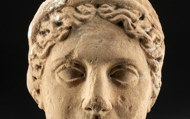 Greek Hellenistic Marble Head of a