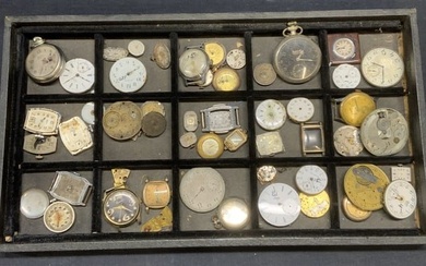 Group Lot 25+ Vintage Watch Faces, More