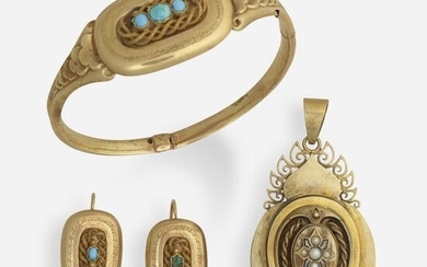 Group of Antique gold jewelry