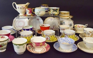 Grouping of Porcelain Cups & Saucers