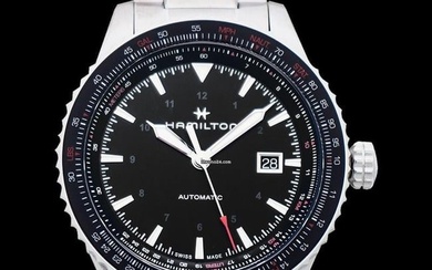 Hamilton Khaki Aviation H76615130 - Khaki Aviation Automatic Black Dial Stainless Steel Men's Watch