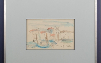 Hans Beletz (1954), 'Canal Grande', inkt en aquarel op...