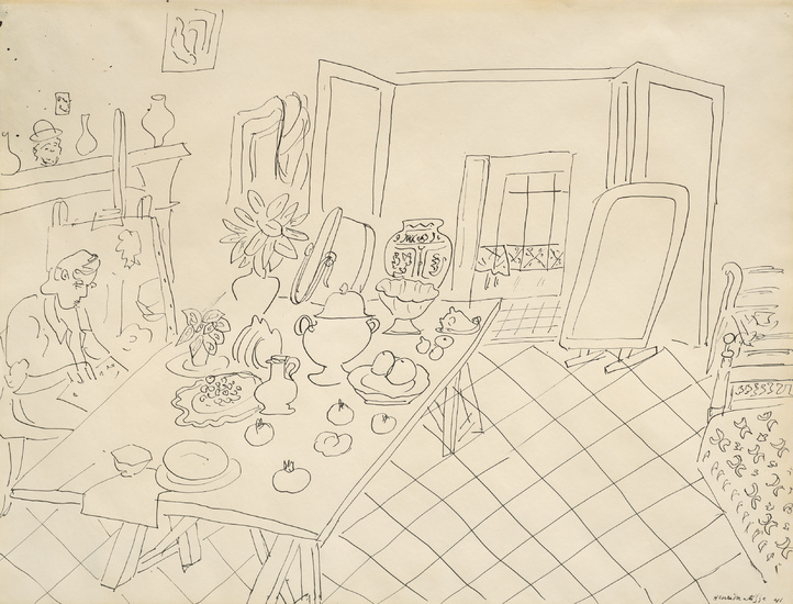 Henri Matisse (1869-1954) Intérieur, fenêtre ouverte