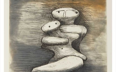 § Henry Moore O.M., C.H (British 1898-1986) MOTHER AND CHILD XVII, FROM MOTHER AND CHILD