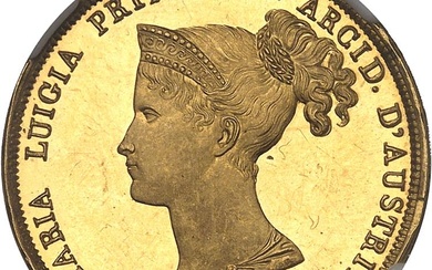 ITALIE - ITALY Parme, Marie-Louise (1815-1847). 40 lire, Frappe spéciale...