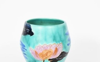 Inspiration Lily' a rare Clarice Cliff goblet vase,...