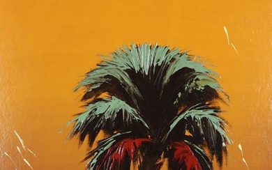 JAMES GIBSON SUNSET PALM # 1 HIGHWAYMEN PAINTING
