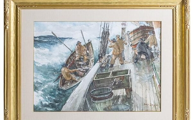 Jack Grey (1903-1959) Watercolor (Maine)