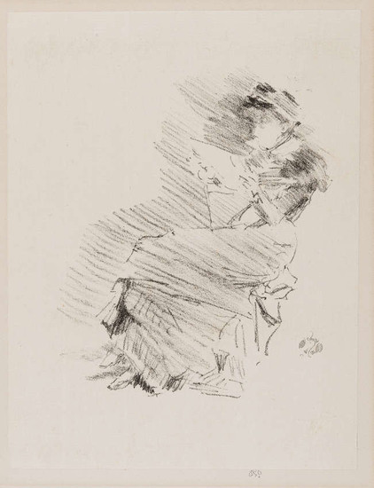 James Abbott McNeill Whistler (1834-1903) Reading